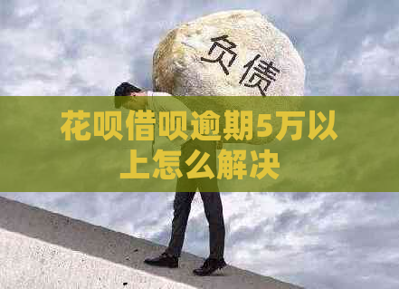 花呗借呗逾期5万以上怎么解决