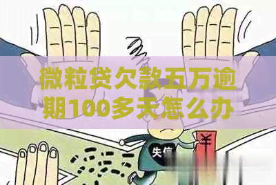 微粒贷欠款五万逾期100多天怎么办