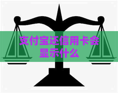 支付宝还信用卡会显示什么