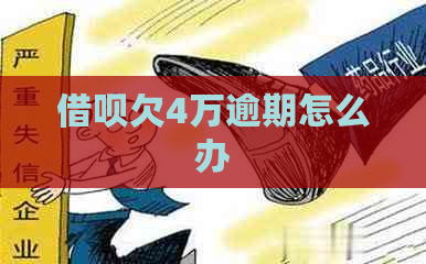 借呗欠4万逾期怎么办