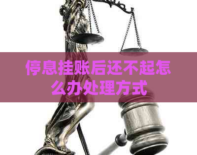 停息挂账后还不起怎么办处理方式