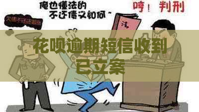 白条逾期短信收到已立案
