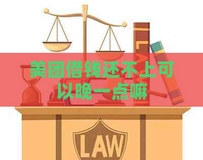 美团借钱还不上可以晚一点嘛