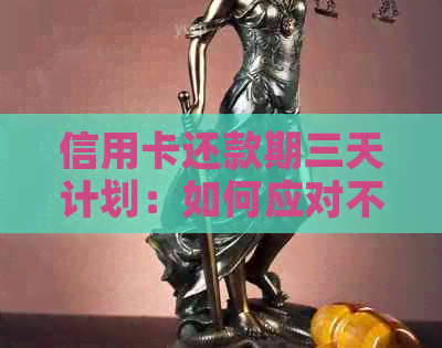 信用卡还款期三天计划：如何应对不可避免的紧急情况