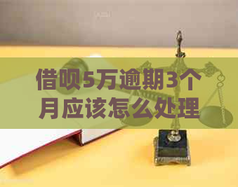 信用卡5万逾期3个月应该怎么处理