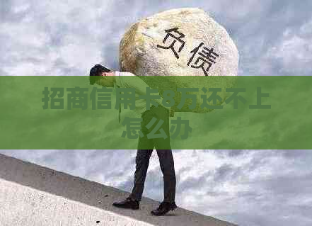 招商信用卡8万还不上怎么办