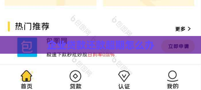 企业贷款还款超期怎么办