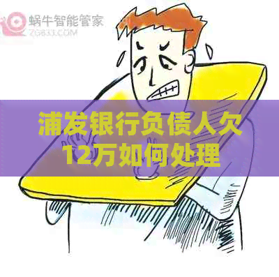 浦发银行负债人欠12万如何处理