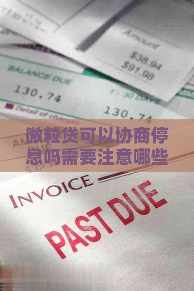 微粒贷可以协商停息吗需要注意哪些事项