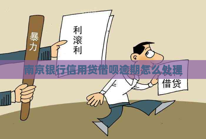 南京银行信用贷借呗逾期怎么处理