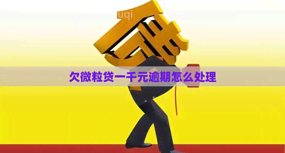 欠微粒贷一千元逾期怎么处理