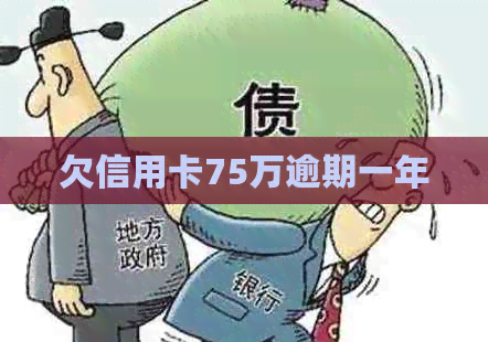 欠信用卡75万逾期一年