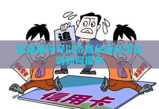 招商银行可以协商分期还本金吗如何操作