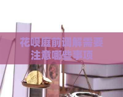白条庭前调解需要注意哪些事项