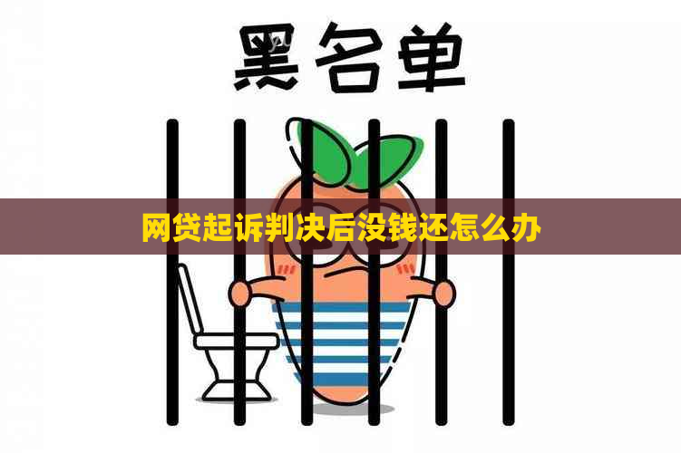 网贷起诉判决后没钱还怎么办