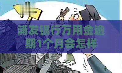 浦发银行万用金逾期1个月会怎样