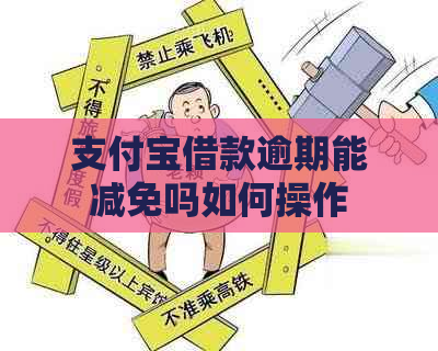 支付宝借款逾期能减免吗如何操作