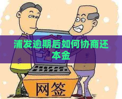 浦发逾期后如何协商还本金