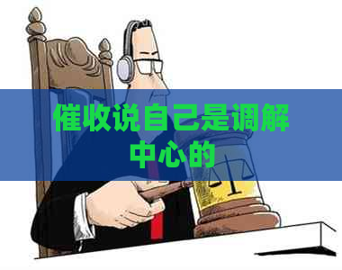 说自己是调解中心的