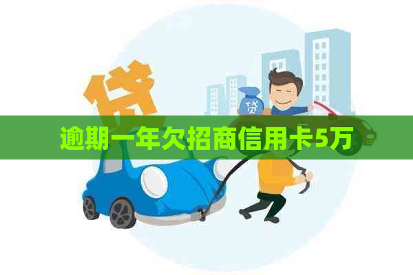 逾期一年欠招商信用卡5万
