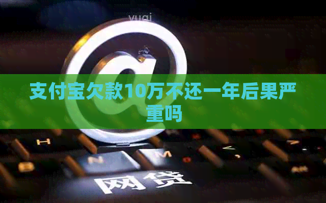 信用卡欠款10万不还一年后果严重吗
