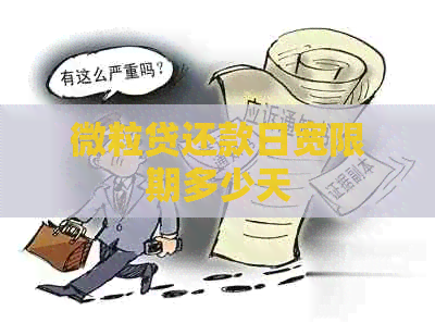 微粒贷还款日宽限期多少天