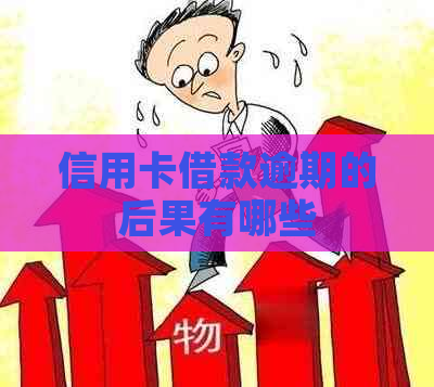 信用卡借款逾期的后果有哪些