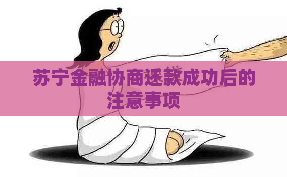 苏宁金融协商还款成功后的注意事项
