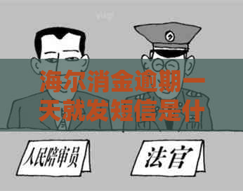 海尔消金逾期一天就发短信是什么情况
