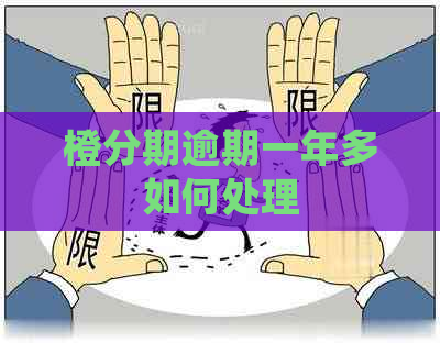 橙分期逾期一年多如何处理
