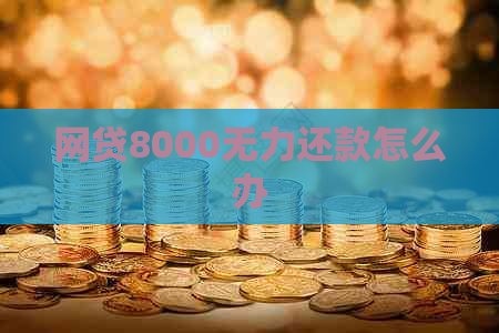 网贷8000无力还款怎么办