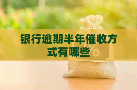 银行逾期半年方式有哪些