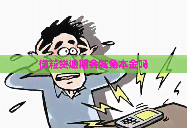 微粒贷逾期会减免本金吗
