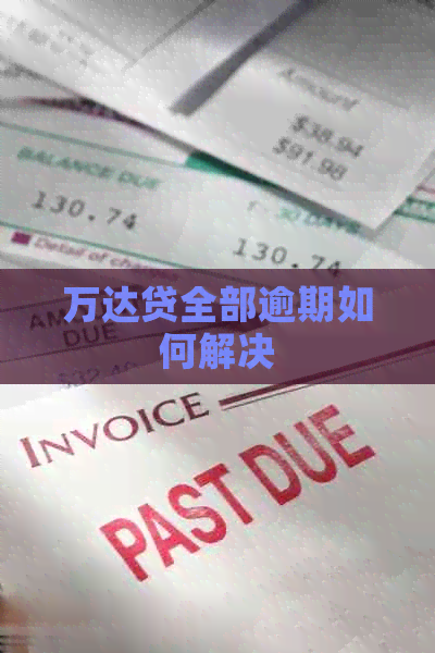 万达贷全部逾期如何解决