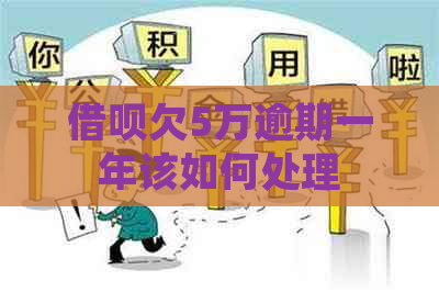 借呗欠5万逾期一年该如何处理