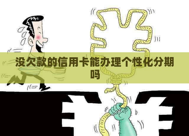 没欠款的信用卡能办理个性化分期吗