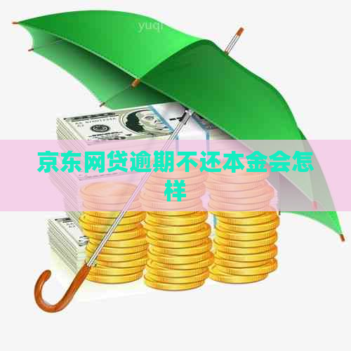 京东网贷逾期不还本金会怎样