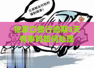 张家口银行逾期3天有事吗如何处理