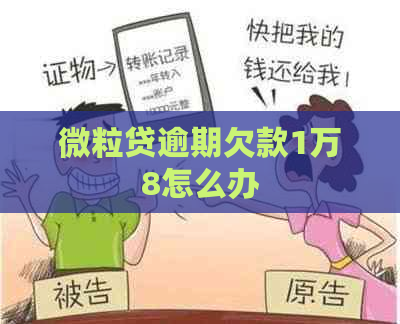 微粒贷逾期欠款1万8怎么办
