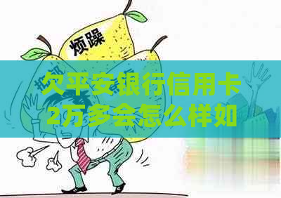 欠平安银行信用卡2万多会怎么样如何处理