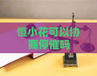 恒小花可以协商停催吗