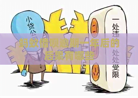 蚂蚁信用卡逾期一年后的后果有哪些
