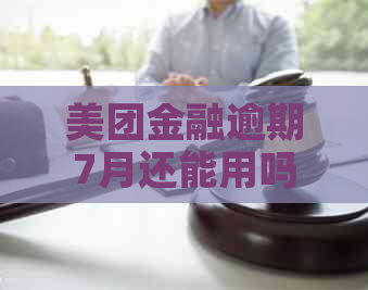 美团金融逾期7月还能用吗