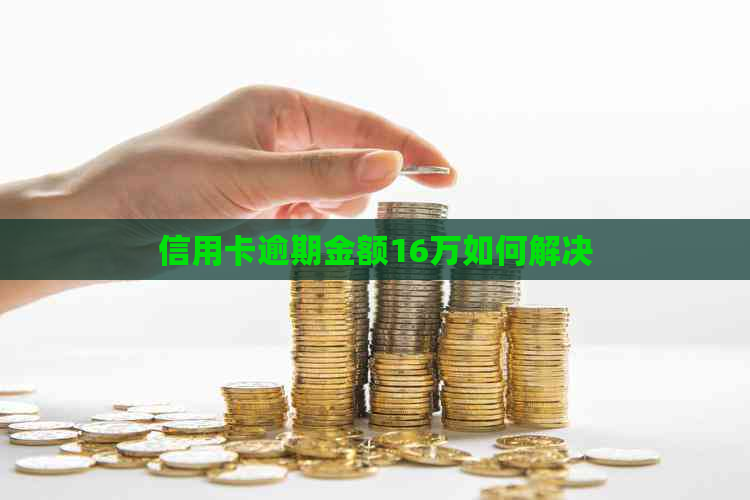 信用卡逾期金额16万如何解决