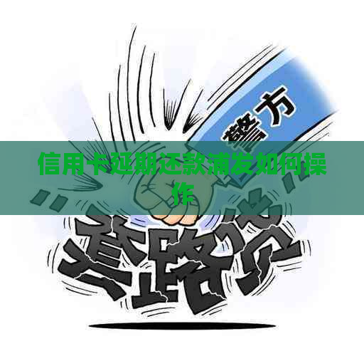 信用卡延期还款浦发如何操作