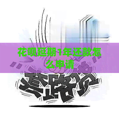 白条延期1年还款怎么申请