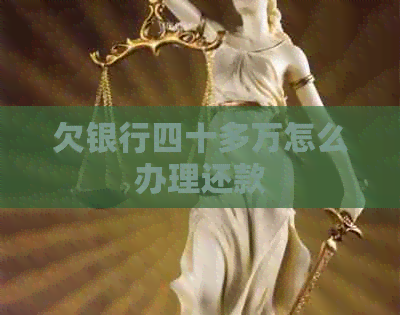欠银行四十多万怎么办理还款 欠银行四十多万怎么办理还款
