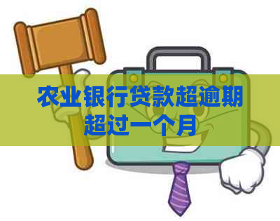 农业银行贷款超逾期超过一个月