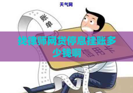 找律师网贷停息挂账多少钱啊