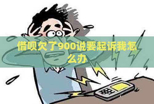 借呗欠了900说要起诉我怎么办